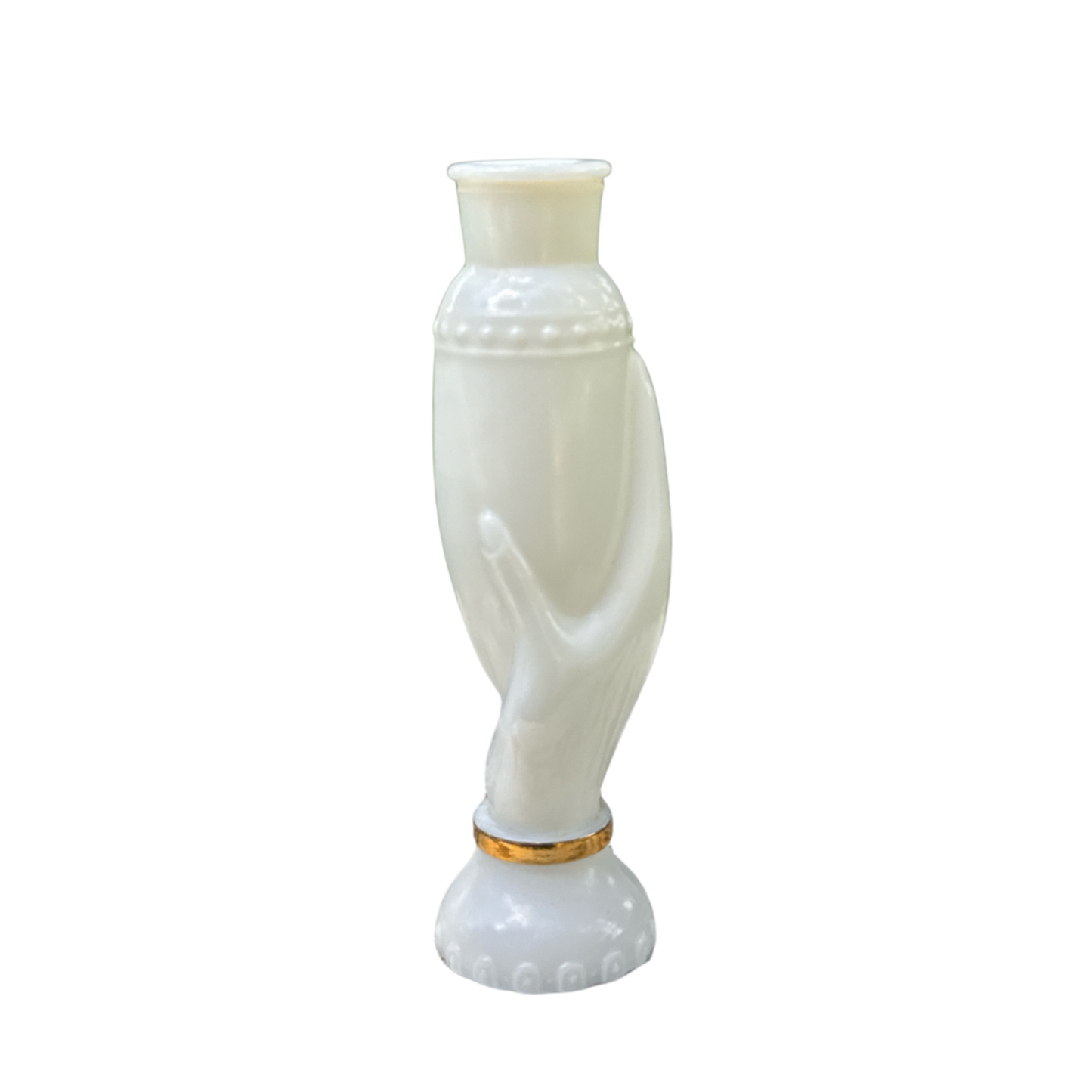 Repurposed Vintage Avon Milk Glass Perfume Bottle-Charisma Collection