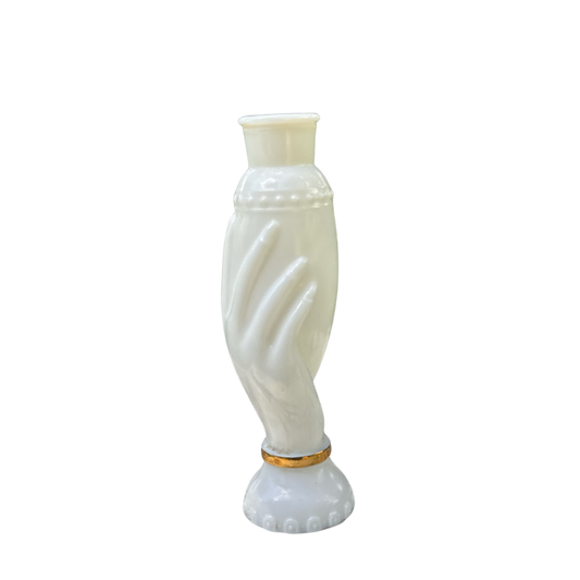 Repurposed Vintage Avon Milk Glass Perfume Bottle-Charisma Collection